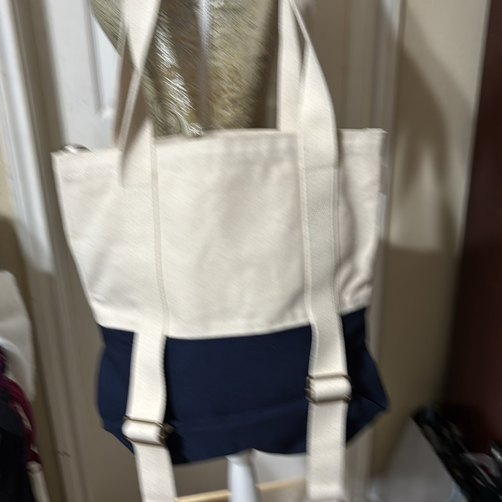 CB Station canvas adjustable tote. NWOT
